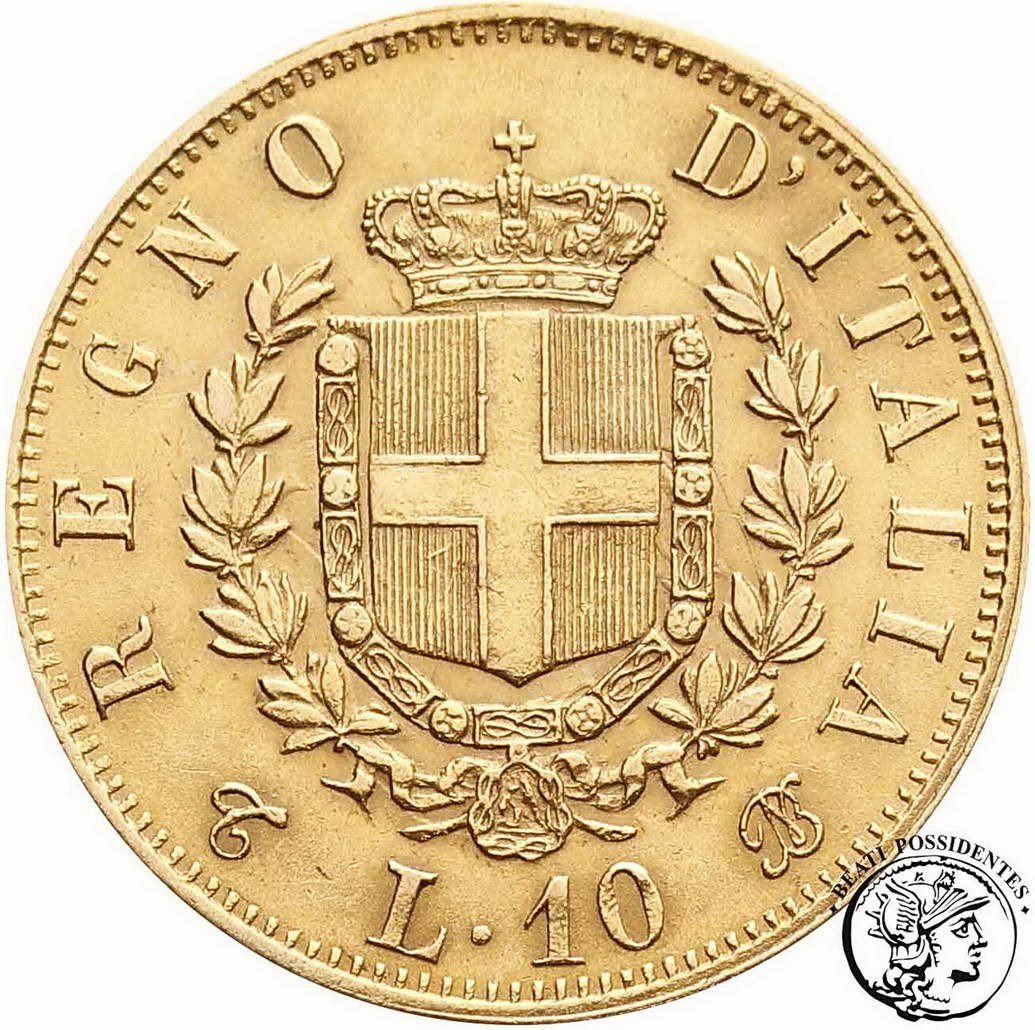 Włochy Wiktor Emanuel II 10 lirów 1863 st. 2-